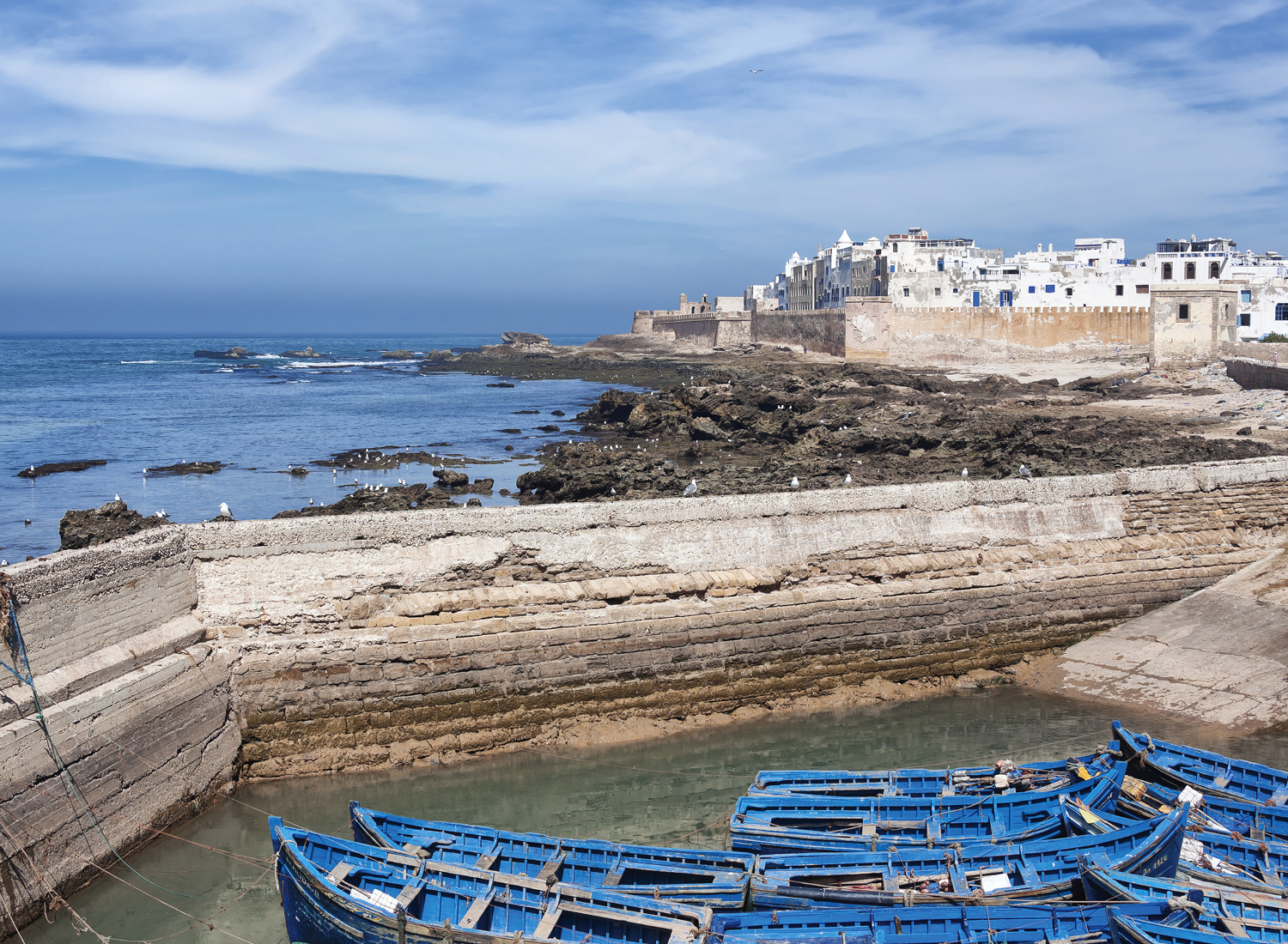 Dagexcursie Essaouira UNESCO Werelderfgoed sinds 2001 de blauwe parel met een kleine havenstad aan de Atlantische kust - incl. op de route geiten in Arganbomen foto bezoek 